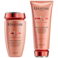 Kerastase Discipline Shampoo 250 ml y Fondant fluidealiste (200 ml) de champú y acondicionador Duo
